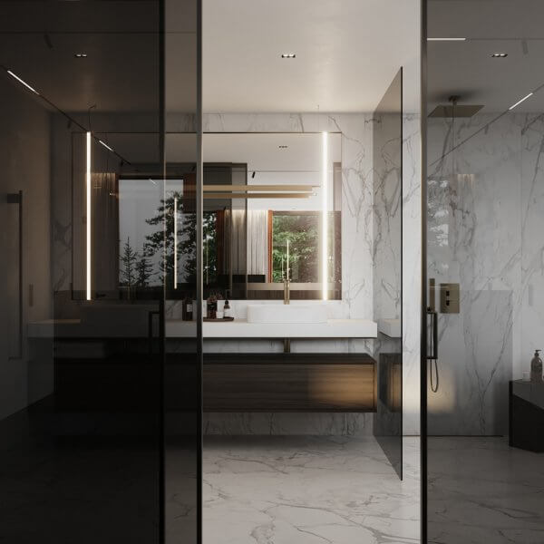 Luxury villa 56 bathroom veyrier du lac by capezzone architecture