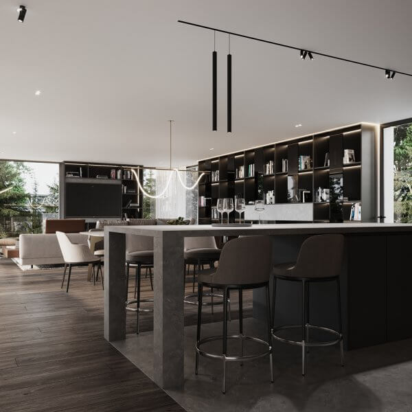 Luxury villa 56 kitchen veyrier du lac by capezzone architecture
